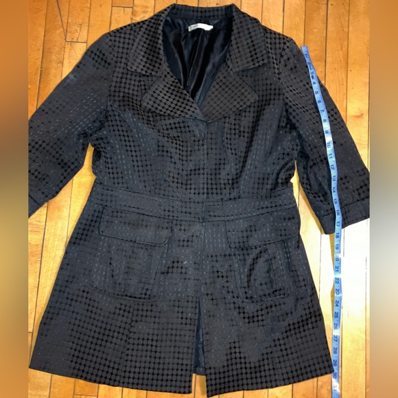 Polkadotted cropped sleeve blazer type jacket - Picture 4 of 8